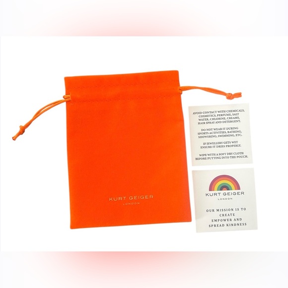 Kurt Geiger Gold Charm Necklace Shell Pearl Fish Statement Luxe Boho Y2K NEW - Picture 12 of 12